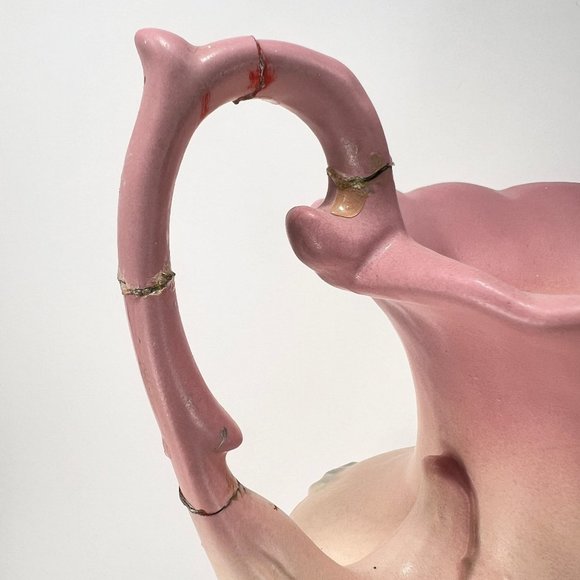 Vtg Hull Art Vase Double Handle Ceramic Wildflower Pastel Matte 40s - Picture 10 of 16